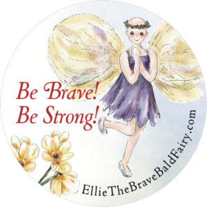 Ellie the Brave Bald Fairy Sticker